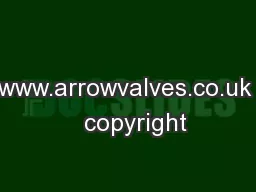 www.arrowvalves.co.uk   copyright