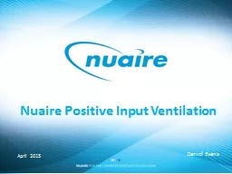 Nuaire Positive Input Ventilation