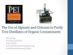 The Use of Alginate and Chitosan to Purify Tree Distillates