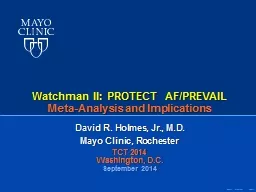 Watchman II: PROTECT AF/PREVAIL