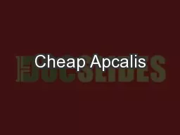 Cheap Apcalis