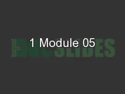 1 Module 05