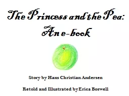 The Princess and the Pea: An e-book