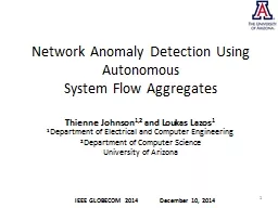Network Anomaly Detection Using Autonomous