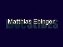 Matthias Ebinger