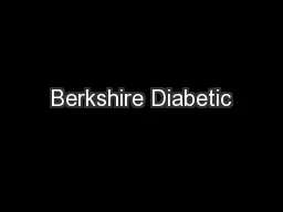 Berkshire Diabetic