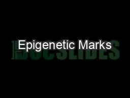 Epigenetic Marks