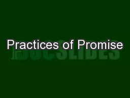 Practices of Promise