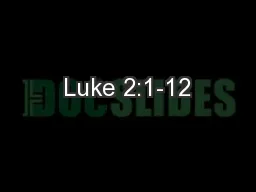 Luke 2:1-12