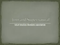 Jinn and Supernatural
