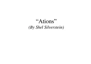 Ations By Shel Silverstein  WordBuilding The words ins