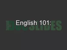 English 101: