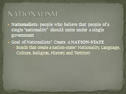 Nationalists