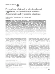 ORIGINAL ARTICLE Perceptions of dental professionals a