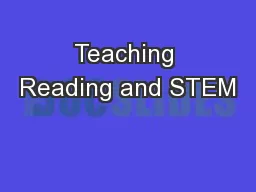 Teaching Reading and STEM