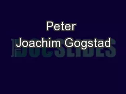 Peter Joachim Gogstad
