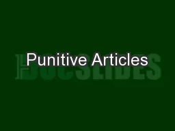 Punitive Articles