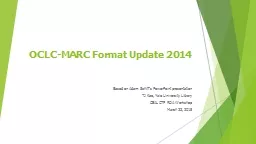 OCLC-MARC Format Update 2014
