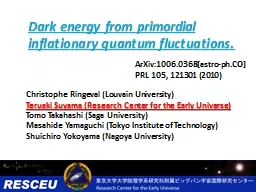 Dark energy from primordial inflationary quantum fluctuatio