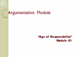 Argumentative Module