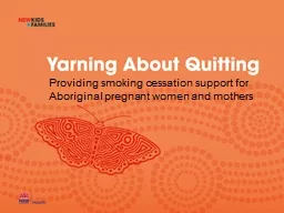 Providing smoking cessation support for Aboriginal pregnant