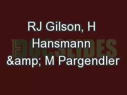 RJ Gilson, H Hansmann & M Pargendler