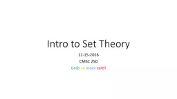 Intro to Set Theory