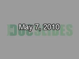 May 7, 2010