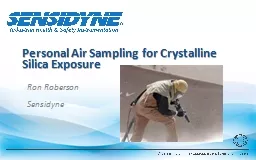 Personal Air Sampling for Crystalline