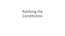 Ratifying the