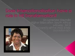 Does Internationalisation have a role in HE Transformation?
