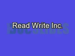 Read Write Inc.