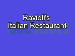 Ravioli's Italian Restaurant