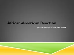 African-American Reaction