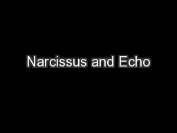 Narcissus and Echo