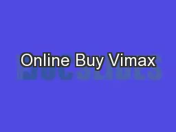 Online Buy Vimax