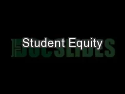 Student Equity