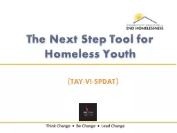 The Next Step Tool for Homeless Youth