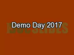 Demo Day 2017