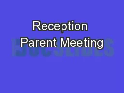 Reception Parent Meeting