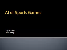 AI of Sports Games
