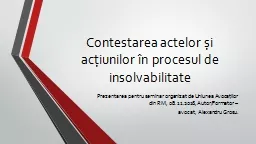 PPT-Contestarea