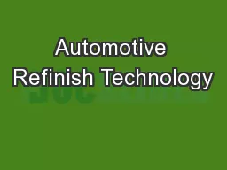Automotive Refinish Technology