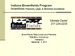 1 Indiana Brownfields Program