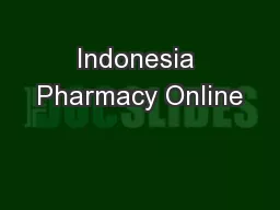 Indonesia Pharmacy Online