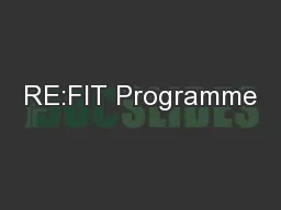 RE:FIT Programme