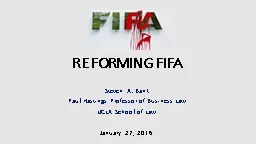 REFORMING FIFA