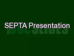 SEPTA Presentation