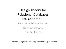 Design Theory for