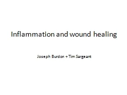 Inflammation and wound healing